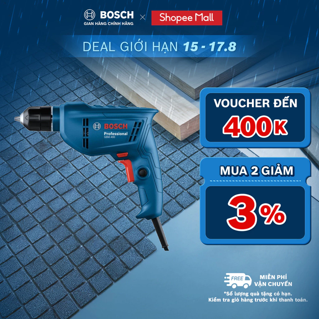 Máy khoan GBM 400 BOSCH (SOLO)
