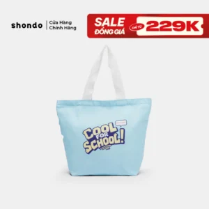 Túi Tote "Cool For School" Năng Động, Siêu Nhẹ Shondo Màu Xanh Lam QTTCFS