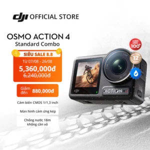 Camera hành động DJI Osmo Action 4 máy quay hành trình 4K 120fps, góc siêu rộng, hoạt động tốt nhiệt độ thấp (DJI OA 4)