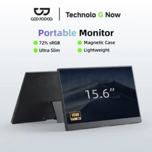 Màn Hình Di Động GOOJODOQ 1080P Full HD – 15.6 Inch, 60Hz FreeSync, USB-C/HDMI, Loa Tích Hợp, Chân Đế Gập, Cực Mỏng Nhẹ