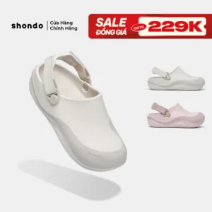 Dép Sục Unisex Shondo Clog Suke Sơn Viền Đế Kháng Nước Nhiều Màu