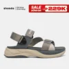 Giày Sandals Nam Nữ SHONDO F8B V2 Êm, Thời Trang Thích Hợp Đi Làm, Đi Học Chơi Màu Xám Be Xám F8B2522