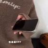 Ốp Lưng iPhone Mèo Kẻ Sọc Xanh Dễ Thương Cho iPhone 13 Đến 17 Pro Max