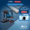 Máy khoan và đục Bosch GBH 185-LI + Bộ Sạc GAL 18V-40 và 1 Pin GBA 4.0Ah