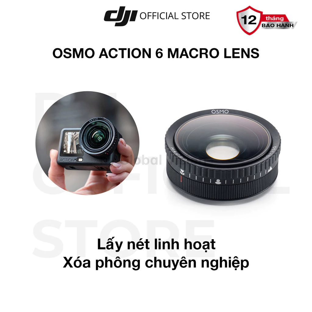 Macro lens cho DJI Osmo Action 6 phụ kiện cao cấp chính hãng