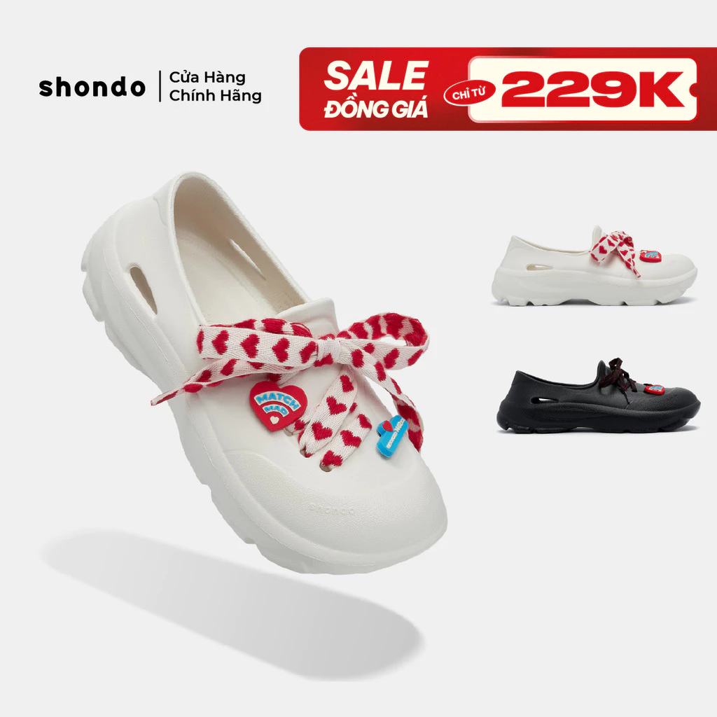 Giày Thể Thao Sneaker Unisex Shondo EZI Phiên Bản Valentine Công Nghệ Limax Êm Nhẹ Nhiều Màu