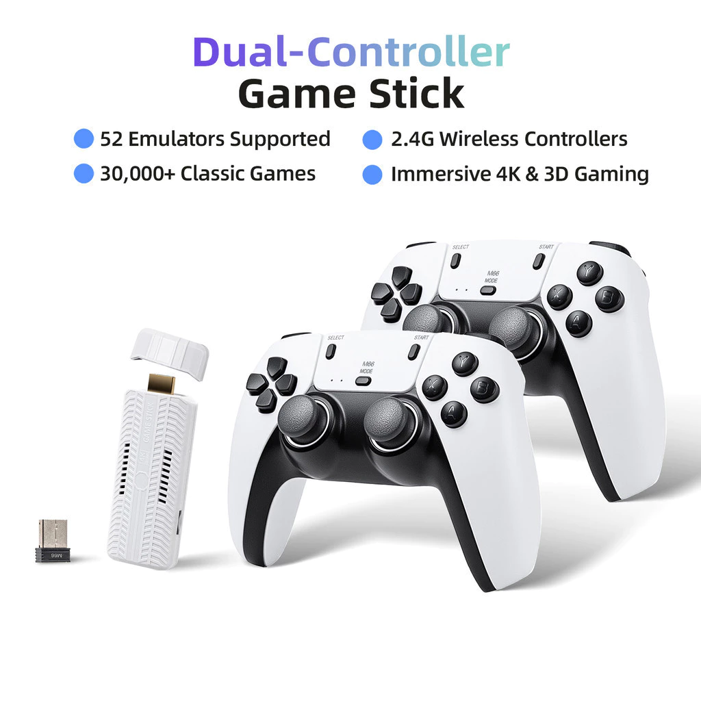 Máy Chơi Game Cổ Điển GOOJODOQ 20.000+ Game,52 Trình Giả Lập (PSP, PS1, N64), Cắm Là Chơi, Hỗ Trợ 4K