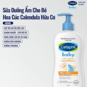 Sữa dưỡng ẩm dịu lành cho bé CETAPHIL BABY LOTION WITH ORGANIC CALENDULA 400ML
