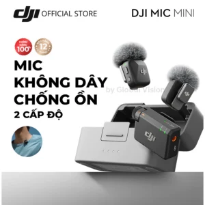 DJI thiết bị quay vlog Mic Mini thu âm không dây nhỏ gọn khử ồn 2 cấp độ, camera hành động chính hãng (DJI Mic Mini)