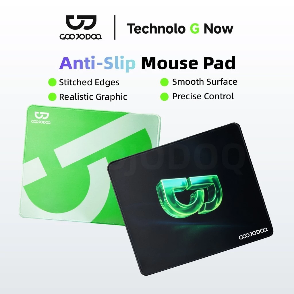 Tấm lót chuột chống trượt Goojodoq được làm từ cao su chất lượng cao, dày 4mm, với bề mặt nhẵn mịn