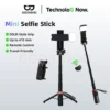 Gậy selfie mini GOOJODOQ có góc điều chỉnh được, điều khiển từ xa Bluetooth và chiều dài từ 130mm - 410mm, rất chắc chắn