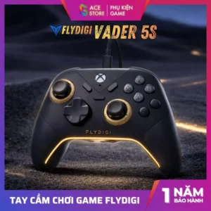 [Chính hãng] Tay cầm chơi game FLYDIGI VADER 5S | FORCEFLEX™ Hall Effect Joystick | Trigger 2 Chế Độ | 6 Nút phụ
