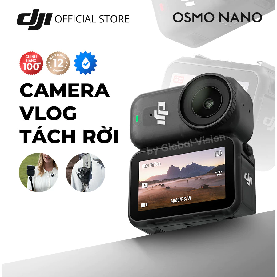 Camera hành động DJI Osmo Nano siêu nhẹ, màn hình OLED, quay video lên đến 4K/60fps
