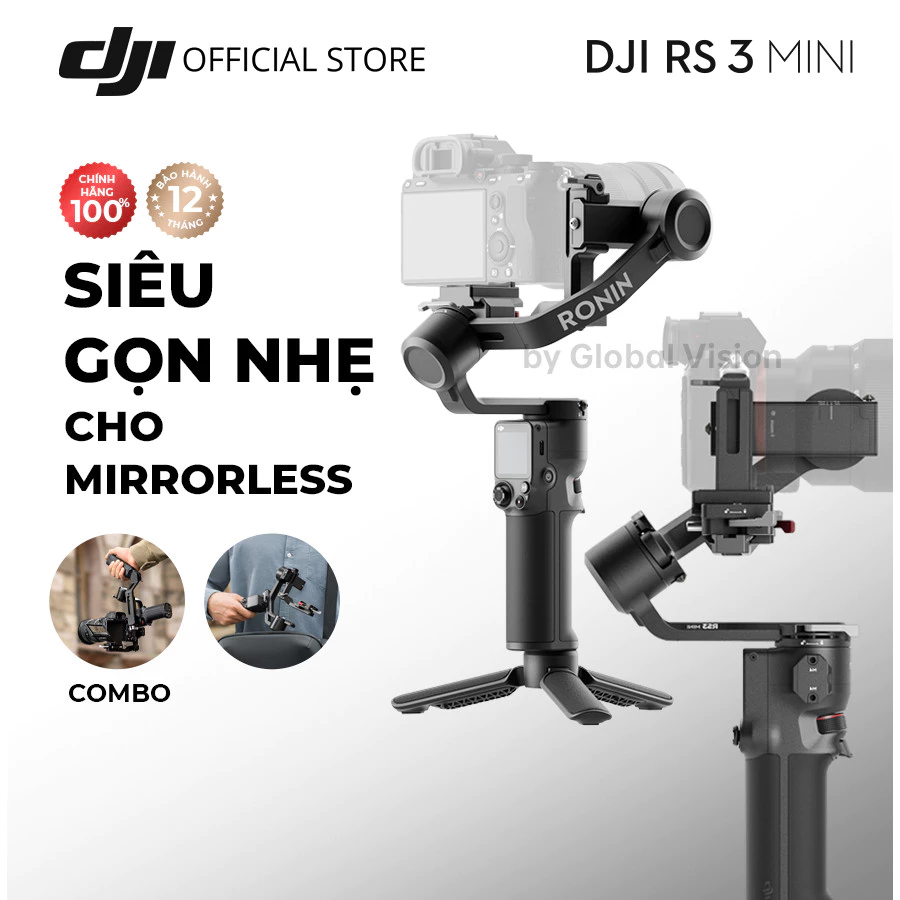Gimbal máy ảnh DJI RS 3 Mini gọn nhẹ tải trọng 2kg (DJI RS 3 Mini)