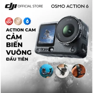 Camera hành động DJI Osmo Action 6 máy quay hành trình | Video 8K, cảm biến vuông 1/1.1, bộ nhớ trong 50GB (DJI OA 6)