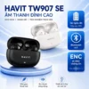 [Mới 100% - Full Box] Tai Nghe Bluetooth HAVIT TW907 SE – Âm Thanh Stereo, Mic Đàm Thoại, Cảm Ứng, Hộp Sạc Gọn Nhẹ