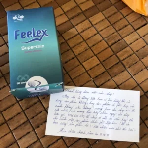Bao cao su Hộp 30 chiếc Feelex Superthin siêu mỏng ôm sát nhiều gel hương dâu, hương nước hoa, hương vani