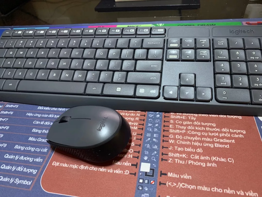 Bộ bàn phím chuột không dây Logitech MK235