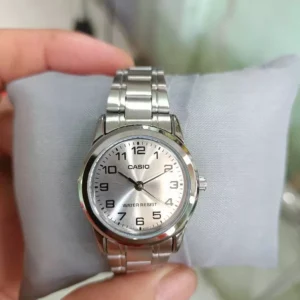 Đồng hồ đôi nam nữ dây kim loại Casio Anh Khuê MTP/LTP-V001D-7B
