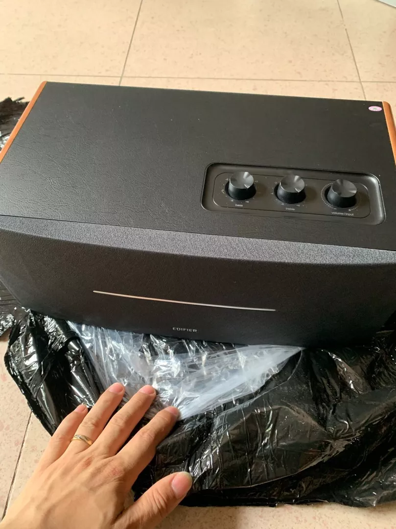 Loa Bluetooth Âm Thanh Mạnh Mẽ EDIFIER D12 70W Để Bàn - Hỗ Trợ AUX/RCA - Vỏ Gỗ Giảm Cộng Hưởng - 15 Tháng Bảo Hành