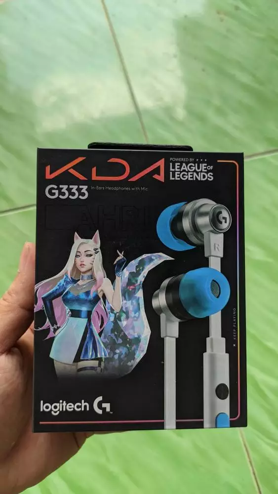 Tai nghe gaming in-ear Logitech G333 KDA - Dual Drivers, Jack 3.5mm, Mic