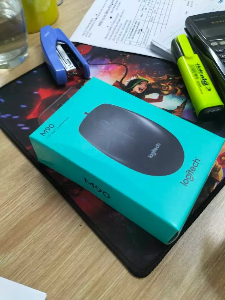 Chuột có dây Logitech M90 - Siêu bền, siêu tiết kiệm, nhỏ gọn, thiết kế ôm tay