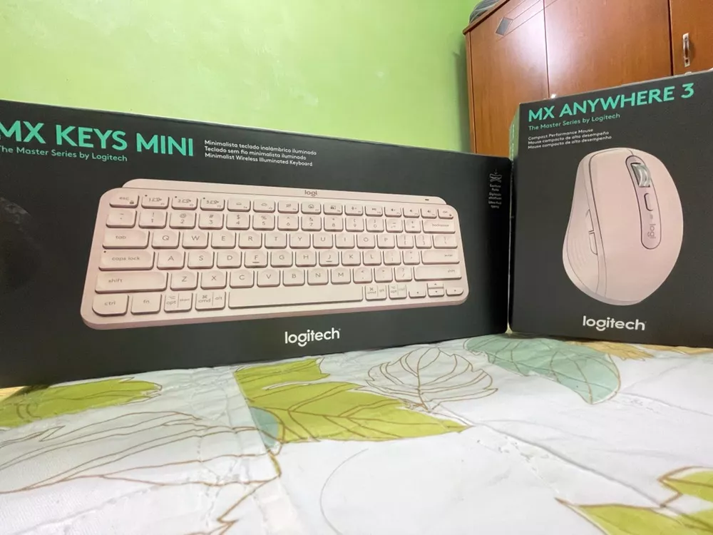 Combo Bàn phím và chuột Logitech MX Keys Mini & Logitech MX Anywhere 3S - Sạc nhanh USB-C, Nhỏ gọn