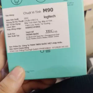 Chuột có dây Logitech M90 - Siêu bền, siêu tiết kiệm, nhỏ gọn, thiết kế ôm tay