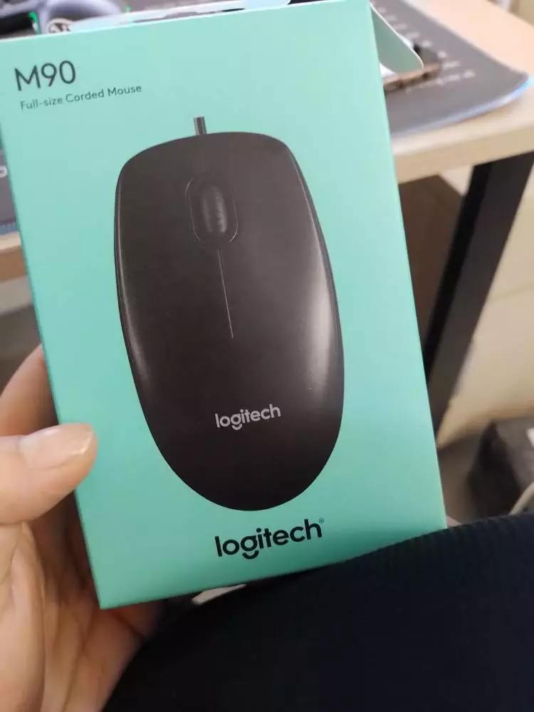Chuột có dây Logitech M90 - Siêu bền, siêu tiết kiệm, nhỏ gọn, thiết kế ôm tay