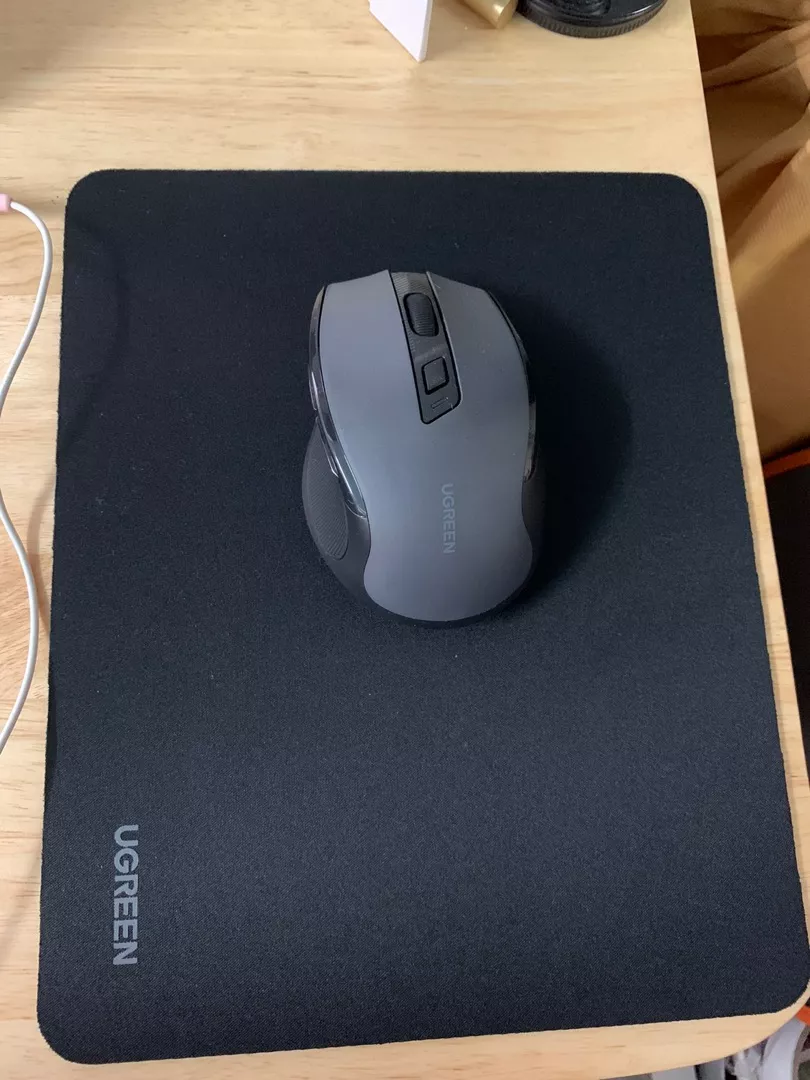 Chuột không dây UGREEN, 6 nút im lặng, Cài đặt DPI 5 cấp độ 4000DPI, 2.4G có đầu thu Mini USB, Laptop PC / Mac / Linux