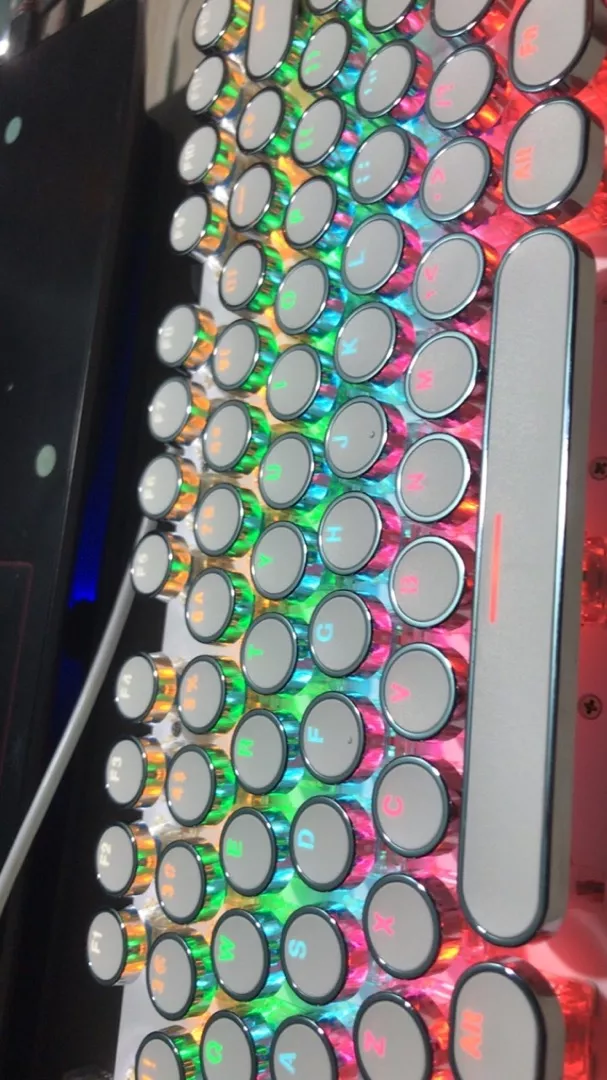 Bàn phím cơ Leaven K660 Blue Switch Chống nước Có LED Phong Cách Cổ Điển