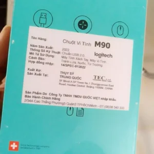 Chuột có dây Logitech M90 - Siêu bền, siêu tiết kiệm, nhỏ gọn, thiết kế ôm tay