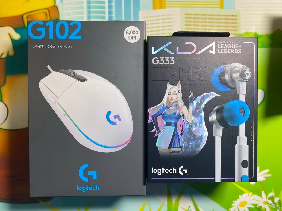 Tai nghe gaming in-ear Logitech G333 KDA - Dual Drivers, Jack 3.5mm, Mic
