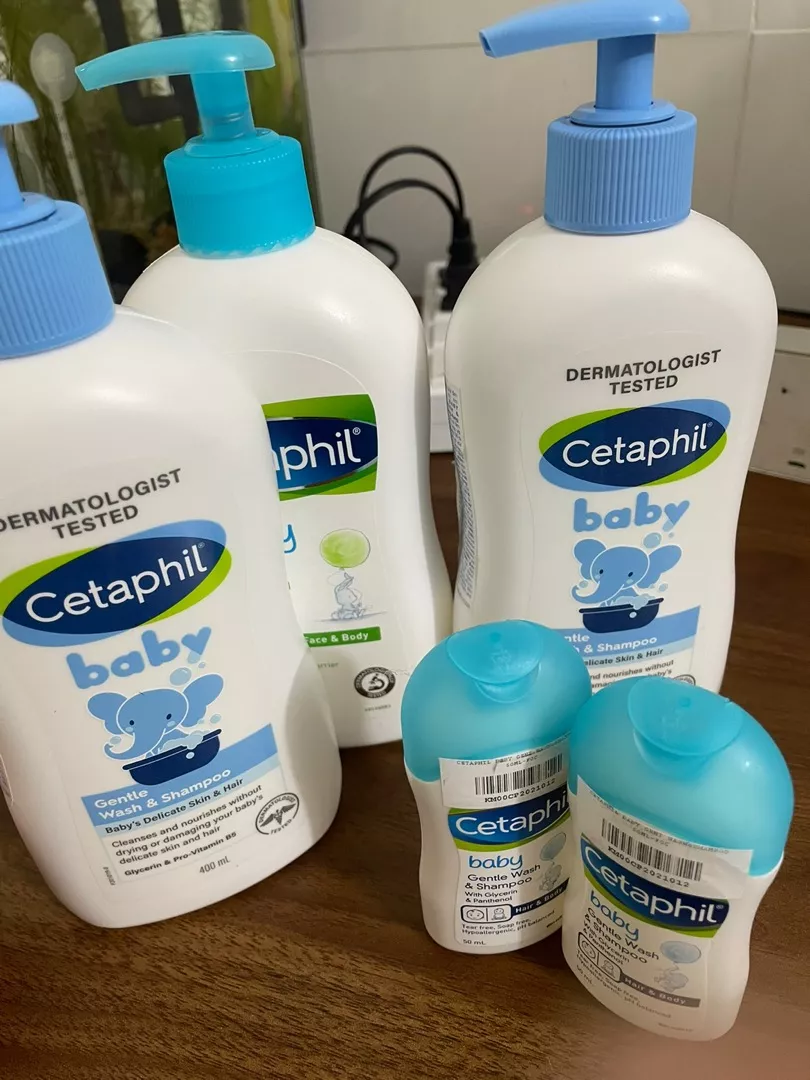 Combo 2 Sữa tắm gội dịu lành cho bé Cetaphil Baby Gentle Wash & Shampoo 400ml/chai
