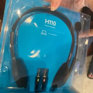 Tai nghe chụp tai Logitech H110 - 2 jack 3.5mm, Mic khử giảm tiếng ồn, âm thanh nổi