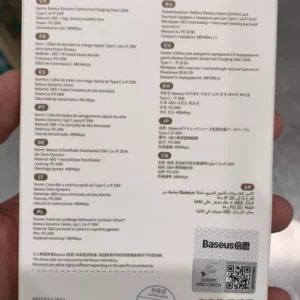 Dây Cáp Baseus PD 20W Nối Đầu USB-C Sang Đầu L Sạc Nhanh Hỗ Trợ Truyền Dữ Liệu 480Mbps