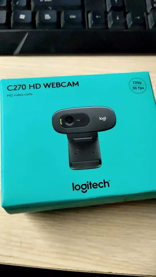 Webcam Logitech C270 720p HD - Góc cam 55o, mic giảm ồn, tự chỉnh sáng, chụp ảnh 3MB