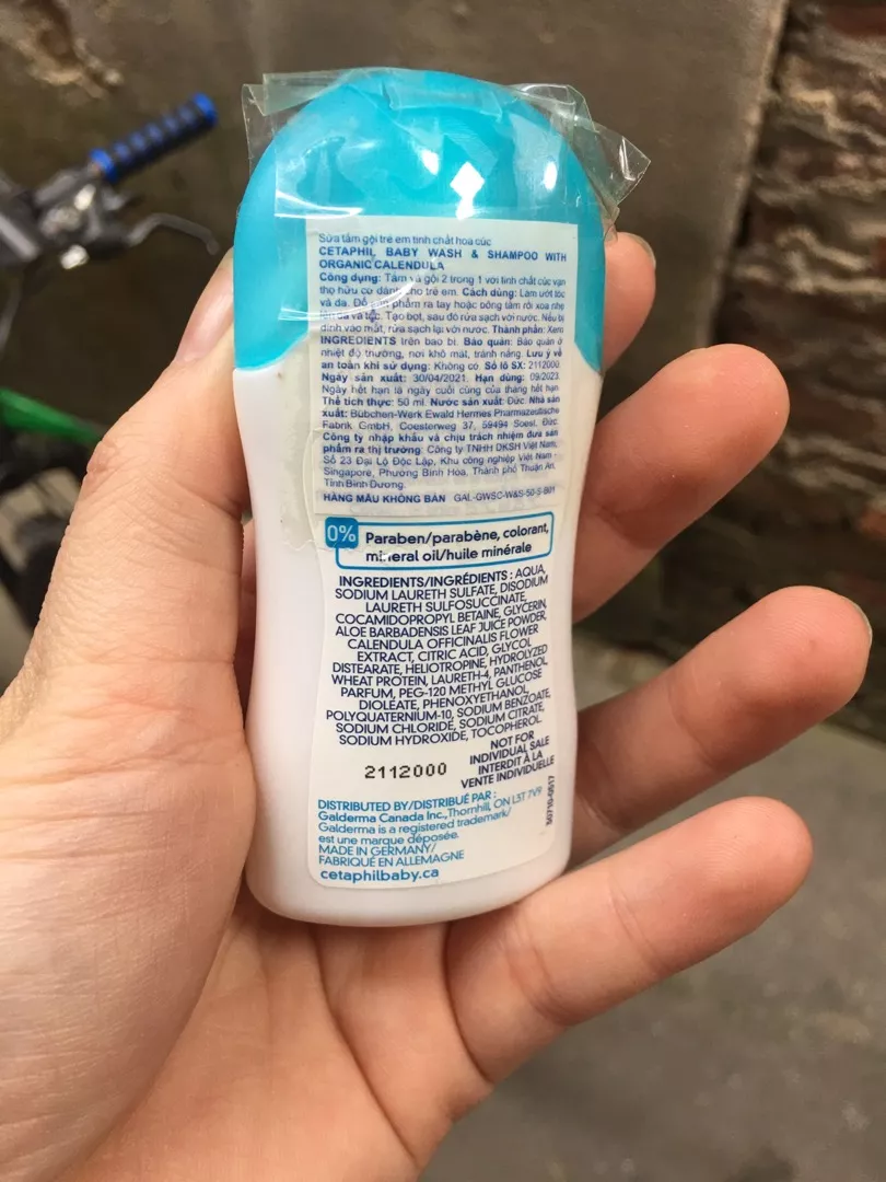 Sữa tắm gội Cetaphil cho bé - Cetaphil Baby Wash & Shampoo with Organic Calendula 400ml