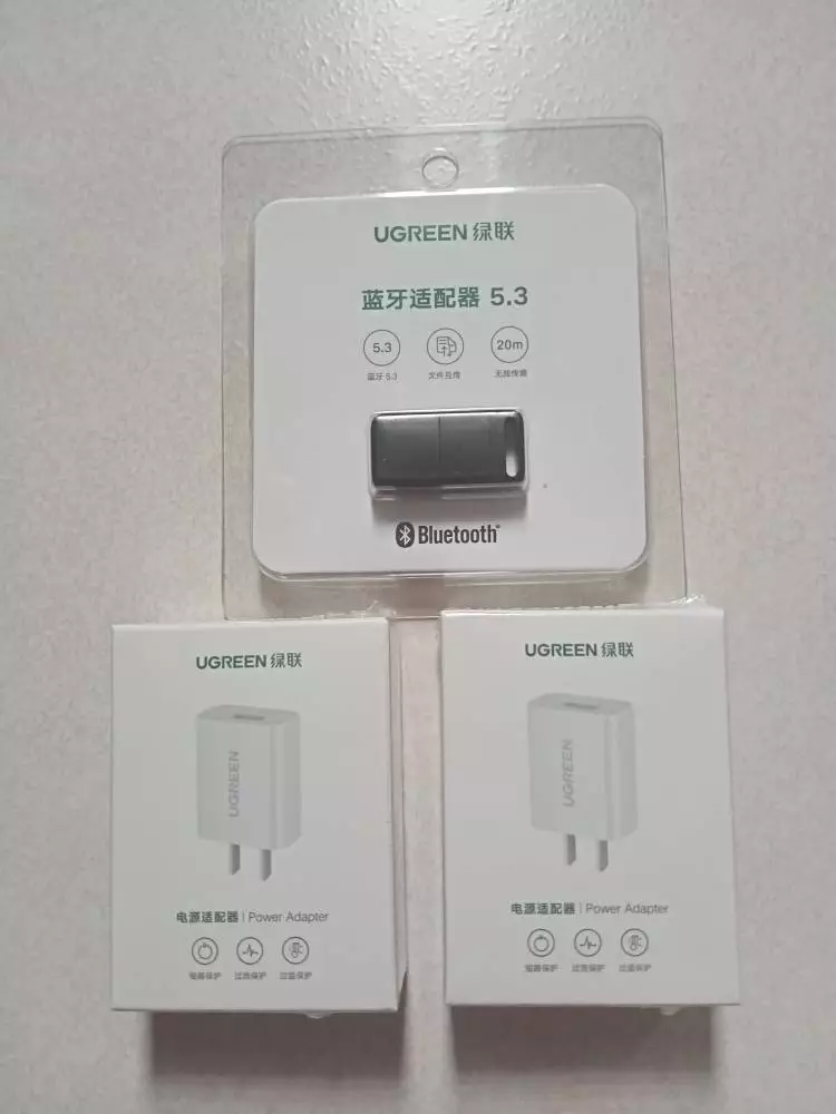 Ugreen USB Bluetooth 6.0 5.4 5.3 5.0 Bộ chuyển đổi Bộ thu phát Dongle không dây cho PC Windows 11 10 8.1 Tai nghe âm thanh nổi Bluetooth