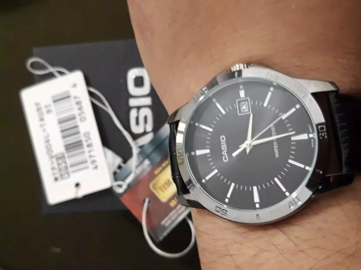 Đồng hồ nam dây da Casio chính hãng Anh Khuê MTP-V004L-1AUDF