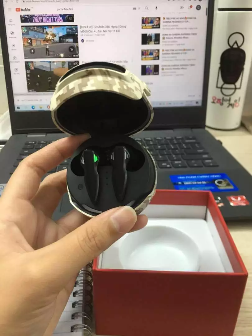 Tai nghe bluetooth gaming tws H03 tai nghe không dây chơi game nhét tai mũ 3 độ trễ cực thấp