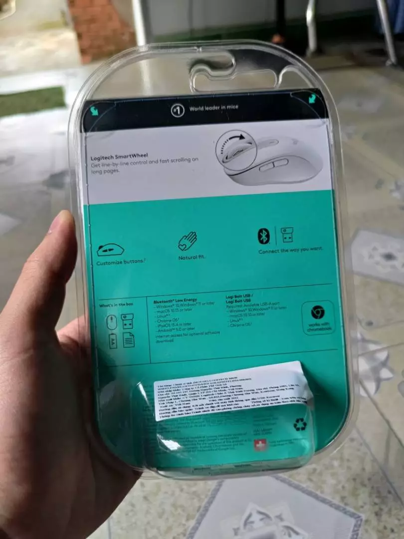 Chuột không dây bluetooth Logitech Signature M650 - SmartWheel, giảm ồn, tùy chỉnh các nút