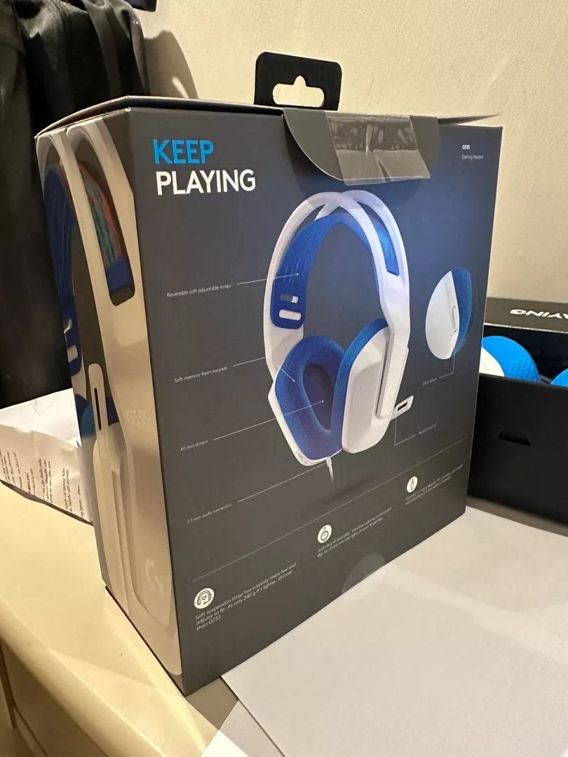 Tai nghe gaming có dây Logitech G335 - Jack 3.5mm Nhẹ 240g Tương thích PC PS5, Xbox