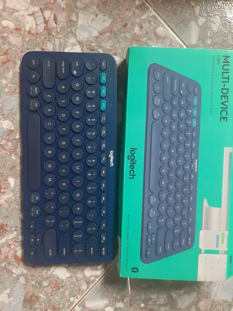 Bàn phím không dây Bluetooth Logitech Pebble K380 | K380s - giảm ồn, gọn nhẹ, đa thiết bị, Mac/ PC