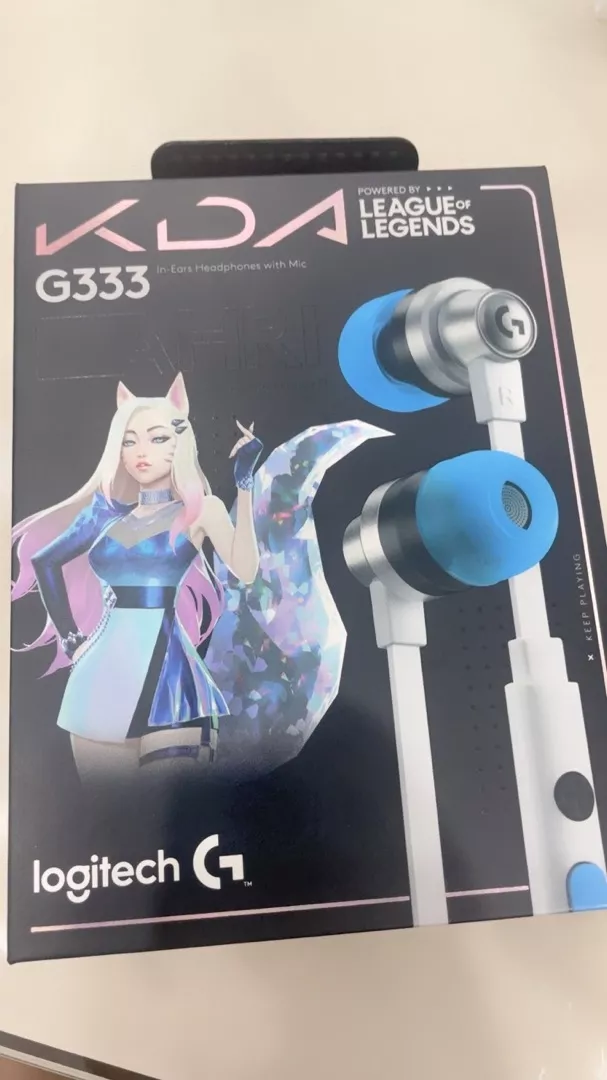 Tai nghe gaming in-ear Logitech G333 KDA - Dual Drivers, Jack 3.5mm, Mic