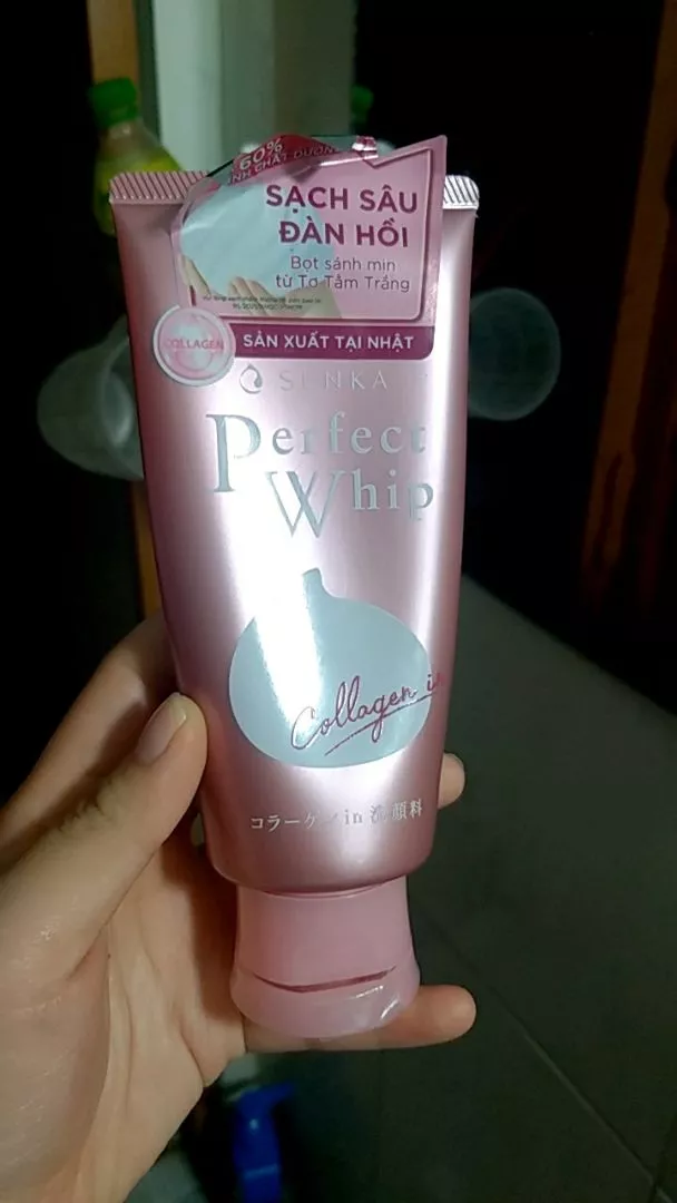 Sữa rửa mặt Collagen Senka Perfect Whip Collagen In 120G ngăn ngừa lão hóa giảm nếp nhăn