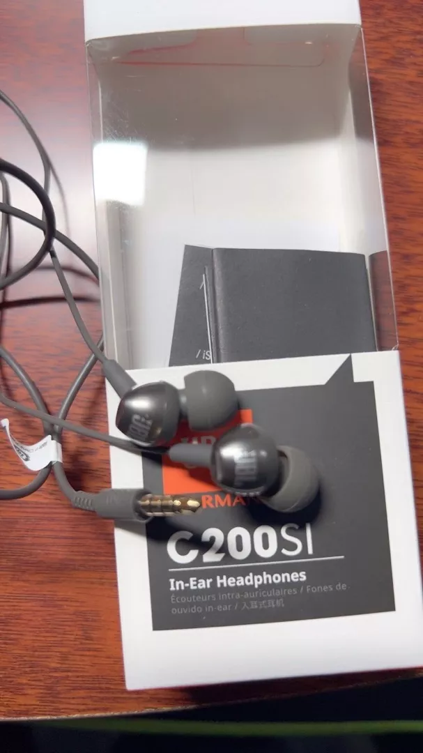 Tai Nghe Nhét Tai Có Dây JBL C200SI Cổng Aux 3.5 - Hàng Chính Hãng
