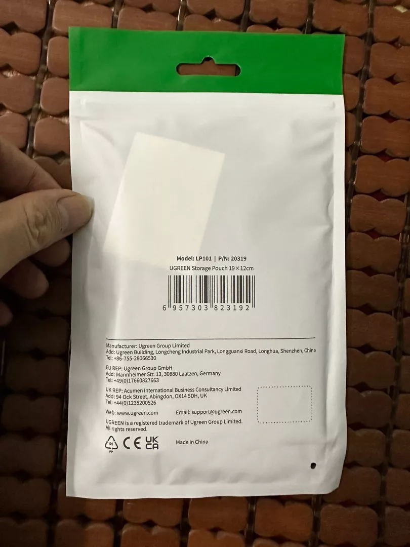 UGREEN Túi đựng đồ dùng chống thấm nước tiện dụng chất lượng cao(12 *19cm )