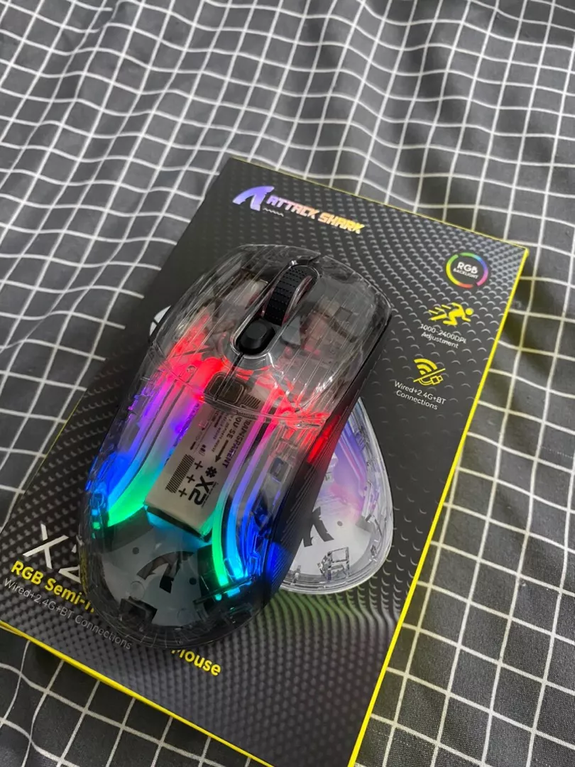 Chuột Máy Tính Không Dây Bluetooth Ziyou X2 PRO VIP Mouse LED RGB cho Máy tính, Laptop PC