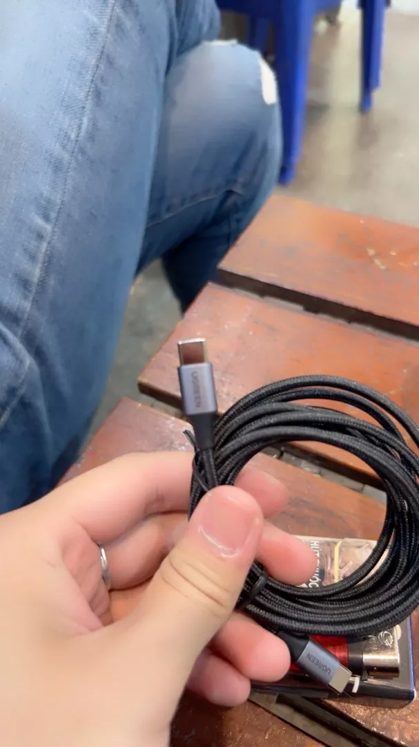 UGREEN Type-C 60W Cáp Sạc USB C Sang USB C Cho iPhone 15 Samsung Xiaomi Air Macbook iPad Pro 12.9 11